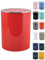 MSV Bad Serie Aspen Design Kosmetikeimer Bad Treteimer Schwingdeckeleimer Abfallbehälter mit Schwingdeckel 6 Liter (ØxH): ca. 18,5 x 26 cm Rot