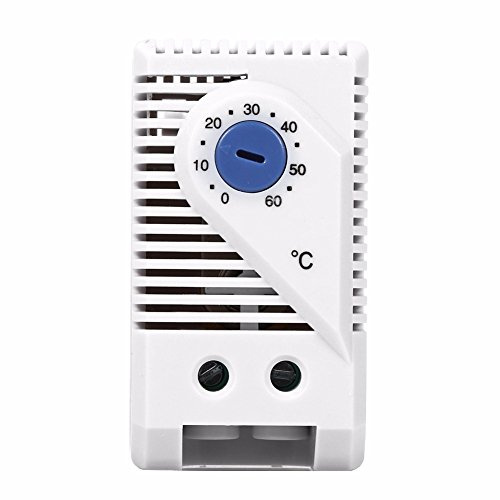 0–60 ℃ kompakt termostat, justerbar mekanisk elektrisk temperaturkontrollbrytare (Blå knapp)