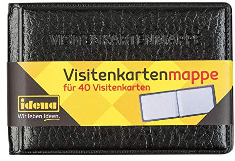 Idena 11339 - Visitenkartenmappe, für 40 Karten, 10x7 cm, 1 Stück