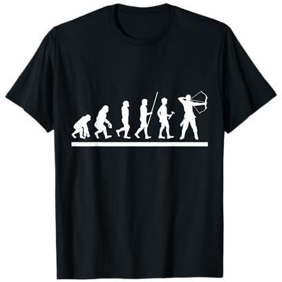 Bogenschießen Geschenk Bogensport Archery Bogenschütze Zielscheibe T-Shirt für Damen, Herren - Schwarz, S - Kurzarm, Klassische Passform, Crew Neck, Polyester 100%