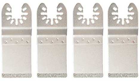 Ettonsun 4 Pcs Diamond Oscillating Tool Blade, Flush Cutting Oscillating Multitool Saw Blades for Grout Removal, Cleaning Mortar