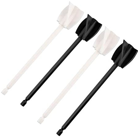 VOANZO 4 Pcs Resin Mixer Paddles Reusable Paint Stirrer Drill Attachment for Epoxy Molds Mixing Resin and Paint