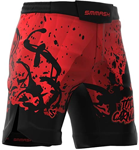 SMMASH MMA Shorts Uomo Thaibox Muay Thai Pants Pantaloni da Boxe Pantaloni Sportivi Pantaloncini da Allenamento Traspirante Chiusura