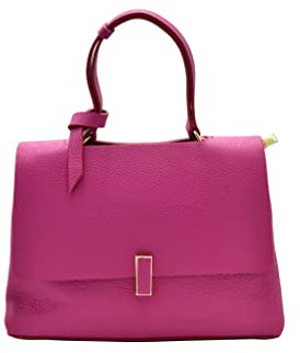 KristyX, Bolso de mano de cuero genuino Dólar, 7078, fucsia