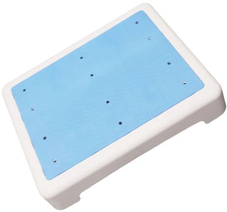 Healeved Taburete Bajo Antideslizante para Escalones Alfombrilla De Baño Azul Útil Ducha o Baño Protección contra Caídas Adultos