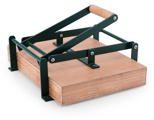 Linocut Press Machine – Lino Printmaking Tool for Relief & Block Printmaking – Manual Tabletop Art Press for Linoleum & Woodcut - A3 Size (16.5 x 11.8) Green