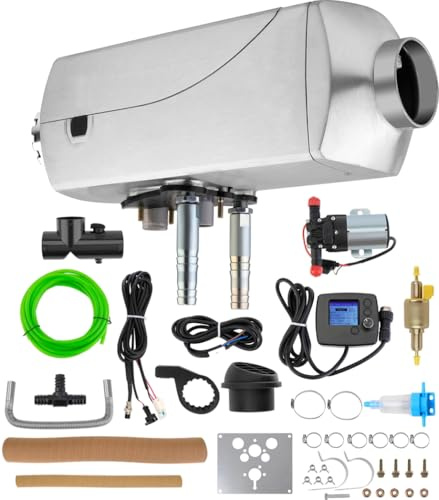8KW Parking Fuel Air Heater Water Air Heating Integrated Machine, 12V Diesel Heater with LCD Switch Display, Diesel Air Heater with Low Noise for Car, Truck, Garage,Boat, RV,Trailer and Outdoor Places
