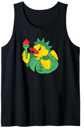 Rubber Duck Statue Of Liberty - Funny Tank Top