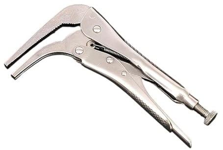 SZLIFE Pinza a becchi piegati a 90 gradi, pinza di bloccaggio per saldatura, strumento di facile utilizzo, di bloccaggio per lamiera, per saldatura per, 10.5x18 Cm