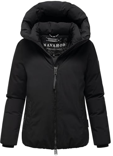 Navahoo Damen warme Winterjacke mit 2-Wege-Reißverschluss Blütenlicht 14 XS-5XL