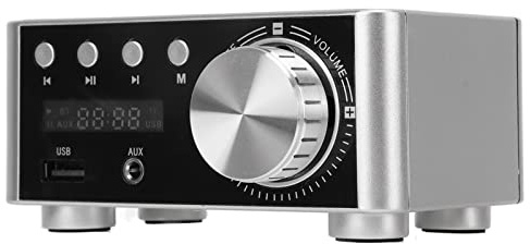 Amplificateur Bluetooth HiFi stéréo Classe D, récepteur sans Fil, Mini amplificateur numérique Bluetooth 5.0 avec Puissance de Sortie de 136 W pour Home cinéma et Amateurs de