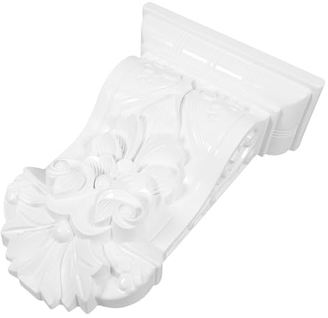 Toddmomy Ménsulas Rústicas de Estilo Europeo en ABS, Soportes Adhesivos Decorativos para Techo y Pared, Ideales para Decoración del Hogar y Jardines