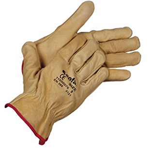 Cofan Guantes de piel de vacuno | Repelentes al agua | Seguros y cómodos | Resistentes y duraderos