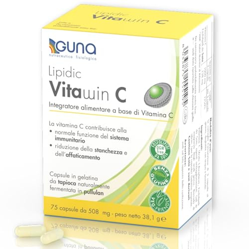 GUNA Lipidic Vitawin C Integratore di Vitamina C Liposomiale 75 Capsule