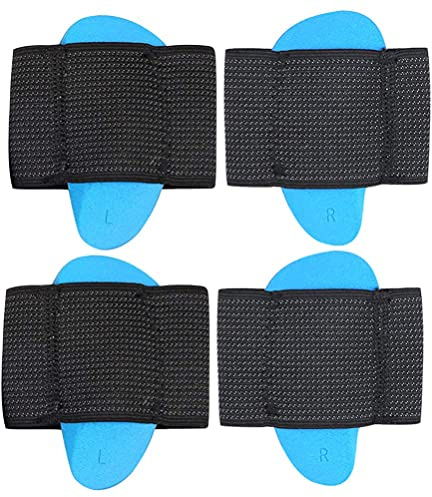 LIXBD 2 Paar Fußgewölbeunterstützung, Kompressionsfasziitis, gepolsterte Stützbandage, Fasziitis, Fußentlastung, Kissen für Plantarfasziitis, Senkfußgewölbe, schmerzende Füße