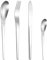 ARFUKA 4 Pack Cutlery Set Stainless Steel Flatware Silverware Set Knife Fork Spoon Mixed Cutlery Set, Dishwasher Safe for Home Restaurant Hotel Gift Silver