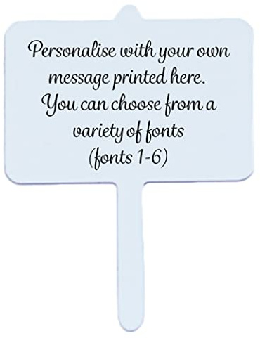 Drifting Ducks Personalised Own Message Metal Plant Marker Gift Tag Label Birthday Christmas Thank You Mothers Day New Home Gift