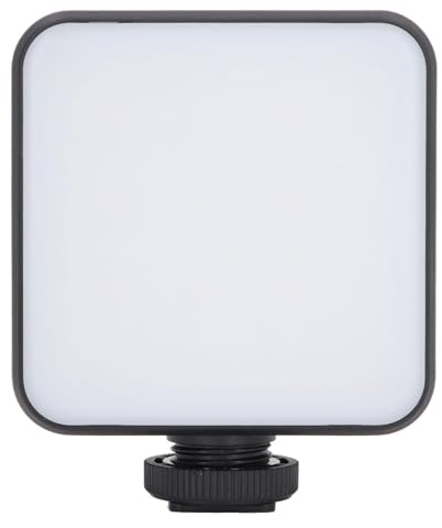 LED-Kameralicht, Videoleuchten, Tragbare Fotobeleuchtung, 64 LEDs, 1200 MAh, Wiederaufladbares Aufnahmelicht, 2500 Bis 9000 K, 3 Kaltschuhhalterungen, für Vlogging-Aufnahmen