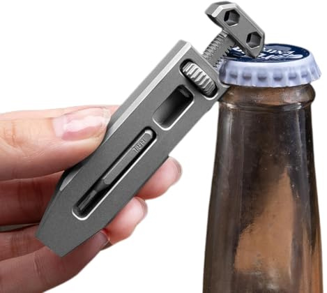 Crowbar Multi Tool - Titanium Wrench Portable Multi-Tool | Titanium Material and Compact Titanium Multi-Tool with Screwdriver Fixing Tool