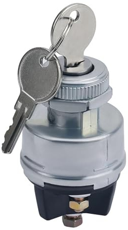Interruttore di accensione universale a 4 posizioni con chiave for serratura porta 12 V, adatto for auto, camion, trattore, rimorchio, accensione, spegnimento, accensione, avviamento