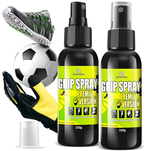 Grip Spray Målvaktshandskar, 200g Premium Version Anti-Halk Spray, hög vidhäftning, släpfast och förbättrad greppstyrka för Basketbollar, Basebollar, Fotbollar, Sportskodämpare, Olika Slagare