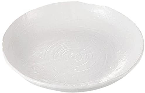 Set of 5, White Planting Pot, 11.8 x 11.6 x 1.8 inches (30 x 29.5 x 4.5 cm), 42.2 oz (1,200 g), Serving Plate, Restaurant, Commercial Use, Restaurant