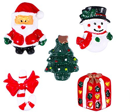 ROSENICE Lot de 15 décorations de Noël Miniatures en résine Bonhomme de Neige Père Noël