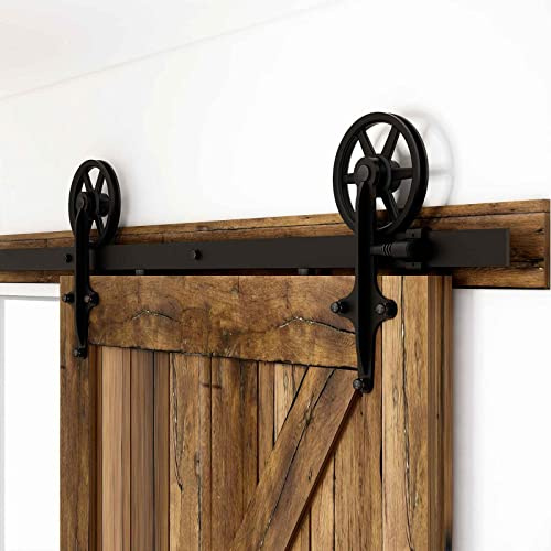 201cm/6.6FT Schiebetürbeschlag Set, Laufschiene fuer Schiebetuer Schiebetürsystem