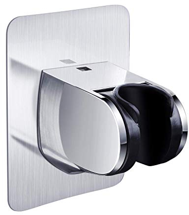 Soporte autoadhesivo para cabezal de ducha, estante de ducha para el baño del hogar (plateado)