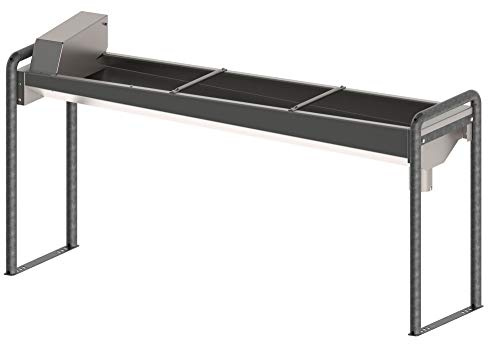 Beheizbare Edelstahl-Trog- tränke 100cm, m. Bodengestell