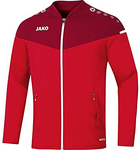 JAKO Herren Präsentationsjacke Champ 2.0, Rot/Weinrot, M