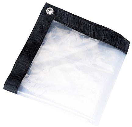 wasserdichte transparente Plane, Schutzplane 1Mx1M/1Mx2M/2Mx2M/2Mx3M/2Mx4M Strapazierfähige transparente wetterfeste Plane Faltbar Kunststofftuch 5 Größen für Choose