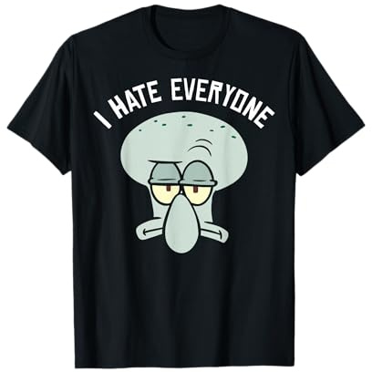 Spongebob Schwammkopf Thaddäus Ich Hasse Alle T-Shirt