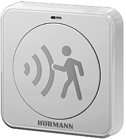 Hörmann Funk-Radartaster BiSecur FSR1 BS (Symbol nach Wahl beleuchtet, unbeleuchtet, blinkend, Reichweite 10-50 cm, Betriebsspannung 100-240 V AC, für PortaMatic Türantriebe)