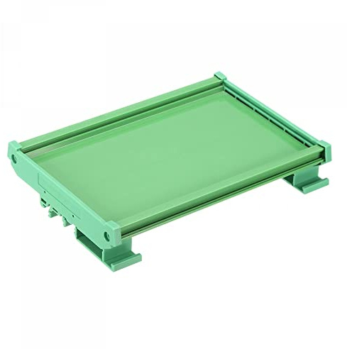 sourcing map PCB DIN-Schienenhalterung, Leiterplatten-Montagehalterung, 100 x 160 mm, Grün