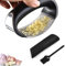Garlic Press Rocker Stainless Steel, Garlic Mincer Tool with Garlic Peeler Tube, Sturdy Garlic Crusher Garlic Presser with Ergonomic Handle, Garlic Slicer & Grinder Extracts More Garlic Paste