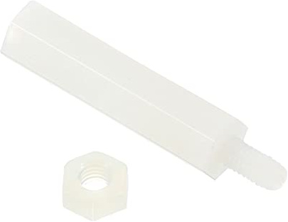PATIKIL M3 40Pack Standoff Schrauben Nylon Sechskant PCB Abstandshalter Muttern für Hauptplatine Computergehäuse Leiterplatten Elektronik 25mm+6mm Weiß
