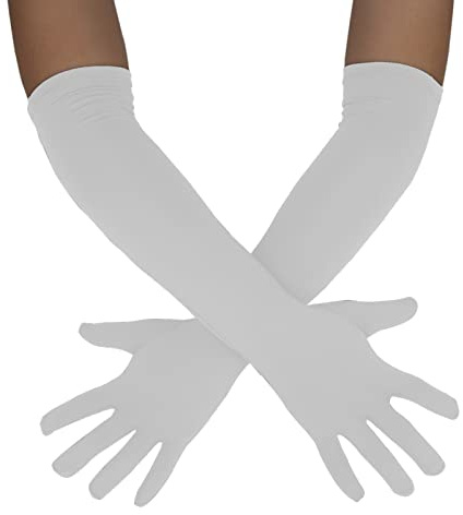 Sheface Lange Handschuhe für Herren und Damen, 45,7 cm, Spandex, dehnbar, Kostümhandschuhe, Bankett, Party, Hochzeit
