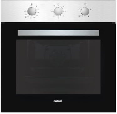 Cata Horno Estático SES 7104 X con 5 Funciones. Limpieza AquaSmart. Iluminación Interior. Capacidad 78 L. Acabado en Inox y Cristal Negro