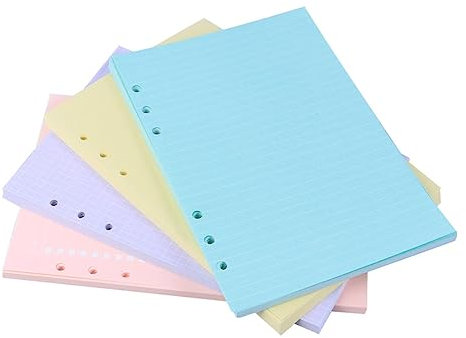 MAGICLULU Notizbuch 4-teiliges Set Mit Bunten Registerteilern Lochung Im A5-format Loseblattpapier Für Die Planungsorganisation Zufällige Farbe