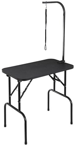VEVOR Trimmtisch 875x472x1533mm Schertisch Edelstahl Hundepflegetisch 99,8kg Tragfähigkeit Frisiertisch Hund Faltbar Tierpflegetisch 807,7x459,7mm Desktop Ideal für Baden Trimmen Trocknen Bürsten