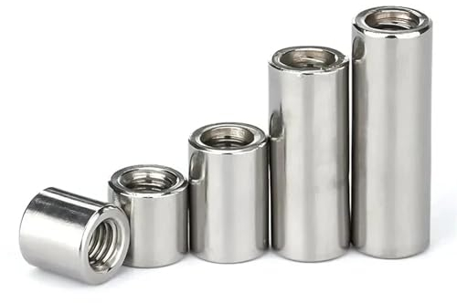304 Edelstahl verlängerte und verdickte zylindrische Verbindungsmutter, zylindrische Verbindungsmutter M3 M4 M5 M6 M8 M10 ~ M16 (Size : OD20xM14x30 (2pcs))