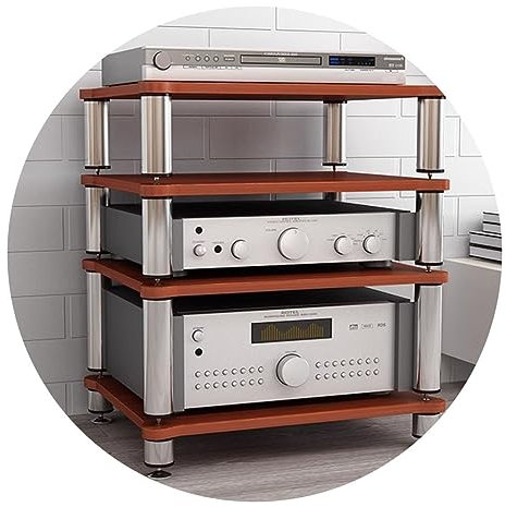 forestalk HIFI Audio Cabinet 4-layer Adjustable Function Multifunctional Multi-layer HIFI Audio Video Components Stereo Devices Cabinet