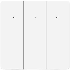 Matter Interruptor de luz WiFi inteligente con botón grande, interruptor neutro para habilitar la aplicación, temporizador, control de voz, interruptor de luz Matter Homekit(3 bandas)