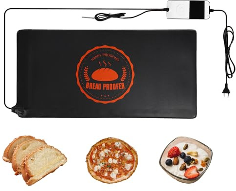 Bourske Brotwarmmatte Gärmatte, Heizmatte für Sauerteig mit Thermostat Sauerteig Heizpad für Teig Proofing, Joghurtbacken Sauerteig Wärmer