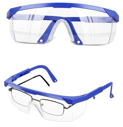 Occhiali di Sicurezza Protettivi da Lavoro,2 PCS Occhiali di Sicurezza Avvolgenti Occhiali Protettivi Occhiali Protettivi da Lavoro Occhiali di Sicurezza Trasparenti per Attività All'aperto
