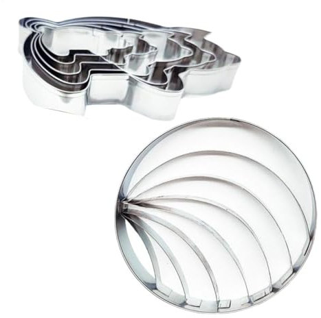 Ausstechformen aus Edelstahl, Schweinemuschel-Backstempel, zweiseitiger Ausstecher, Fondant-Keksausstecher, Backstempel, Ausstechformen, Gebäckausstechformen, Ausstechformen zum Basteln