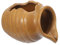 ibasenice Tontopf Ökologischer Tank Zimmerbrunnen Landschaftswasserfallglas Zirkulierendes Wasserfallglas Brunnenwasser Gartenbewässerungsornament Feature Pumpe Wasserspiel Hellbraune