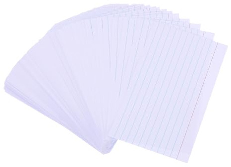 COHEALI Tarjetas de Índice Rayadas 200 Piezas de Papel, Libro de Fichas