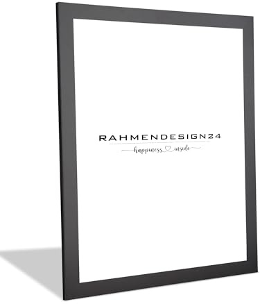 Rahmendesign24 Bilderrahmen Puzzlerahmen | Schwarz (Matt) 70x70cm | Acrylglas ANTIREFLEX/ENTSPIEGELT | Galerierahmen Wechselrahmen Deko Wandrahmen Tischrahmen
